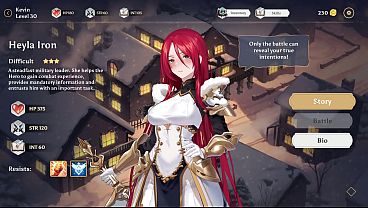 Christmas And Dark Elf Anal | Erotic Card Battler | Aura Hentai Cards Ep 6